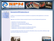 Tablet Screenshot of npmsrl.com